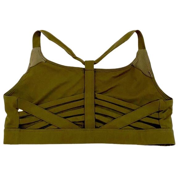 Rae Mode Medium Green Strappy Sports Bra - Picture 6 of 8